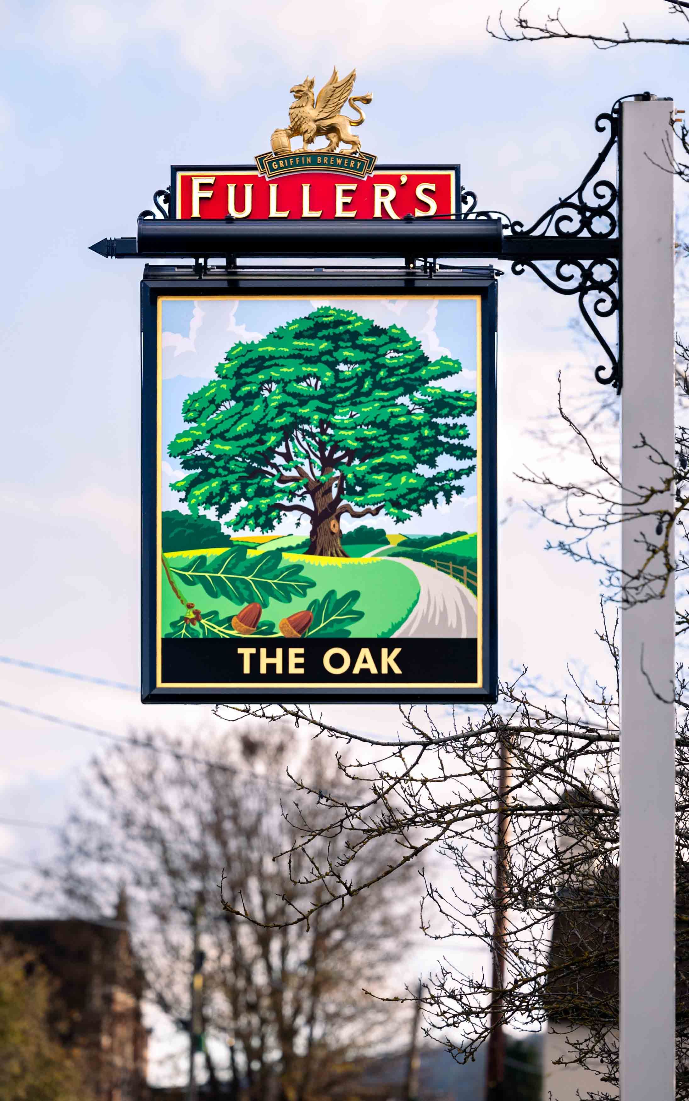 The Oak, swing sign